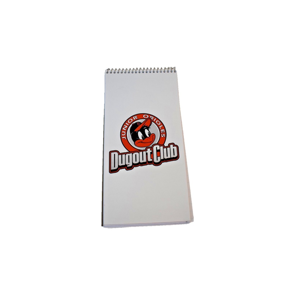 Junior Orioles Dugout Club Notepad Baltimore Baseball MLB Souvenir